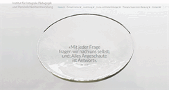 Desktop Screenshot of integralepaedagogik.ch